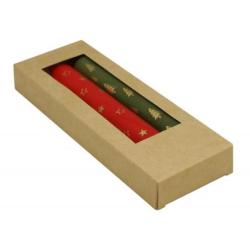 Świeca stołowa DONAU HOME X-Mas, 22x175mm, 3 szt., mix wzorów/kolorów