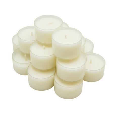 Świeca DONAU HOME Tealight, naturalny wosk, 7h, 50 szt., kremowa