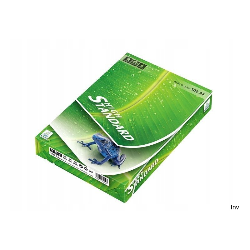 Papier xero A4 High Standard 80g klasa białości C 146 karton 5 ryz