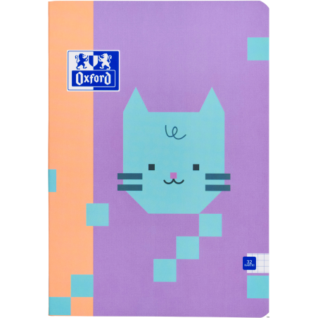 Zeszyt Oxford ZOO Blocks A5, 32 kartki, kratka, bez marginesu, papier Optik Paper+