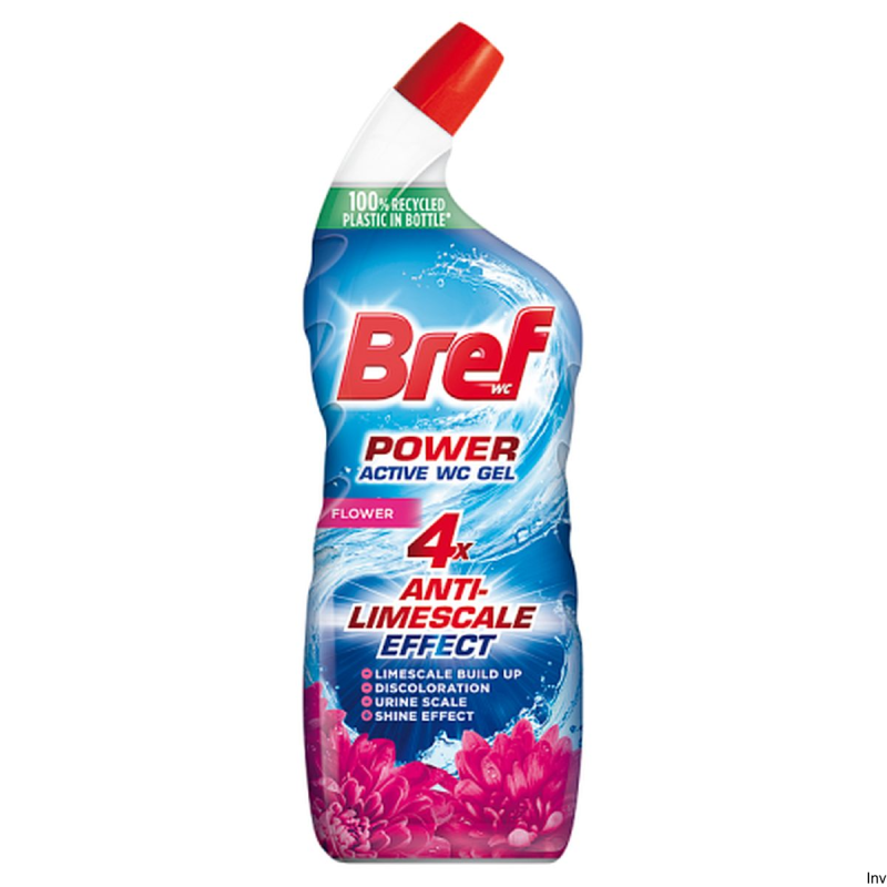 BREF żel 750ml Power Active WC Flower 58938