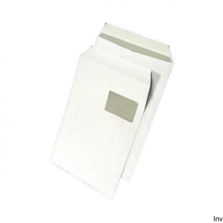 Koperta samoprzylepna C4 biała NC Koperty 250 sztuk (55x90 mm, grubość 20 mm)
