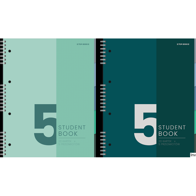 Kołozeszyt Top Studentbook 2SPI A5 100 kartek 70 g kratka 5 przekładek 40017952