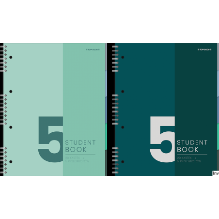 Kołozeszyt Top Studentbook 2SPI A5 100 kartek 70 g kratka 5 przekładek 40017952