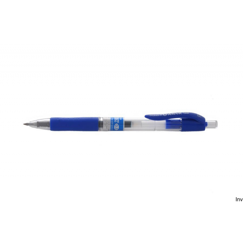 Pióro żelowe Dong-A U-KNOCK niebieskie 0,5 mm, wodoodporny tusz, opakowanie 12 sztuk