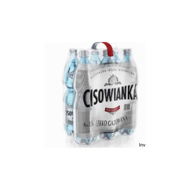Woda CISOWIANKA 1.5l lekko gazowana zgrzewka 6 szt. KAUCJA