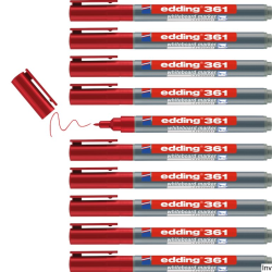 Edding Marker 1mm Czerwony 361/002/CZ do tablic okrągła końcówka