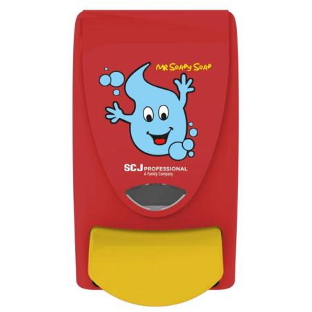 Dozownik do mydła w pianie DEB Mr Soapy, 1l, czerwony