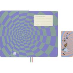 Kalendarz tygodniowy Moleskine Alice 2026–2027, 18 miesięcy, duży L, 13 × 21 cm, twarda okładka, Szalony Kapelusznik