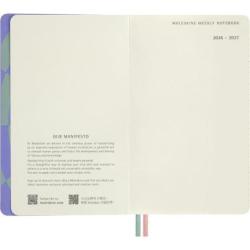 Kalendarz tygodniowy Moleskine Alice 2026–2027, 18 miesięcy, duży L, 13 × 21 cm, twarda okładka, Szalony Kapelusznik