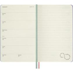 Kalendarz tygodniowy Moleskine Alice 2026–2027, 18 miesięcy, duży L, 13 × 21 cm, twarda okładka, Szalony Kapelusznik