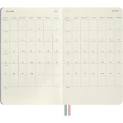 Kalendarz tygodniowy Moleskine Alice 2026–2027, 18 miesięcy, duży L, 13 × 21 cm, twarda okładka, Szalony Kapelusznik
