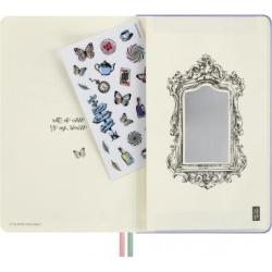 Kalendarz tygodniowy Moleskine Alice 2026–2027, 18 miesięcy, duży L, 13 × 21 cm, twarda okładka, Szalony Kapelusznik