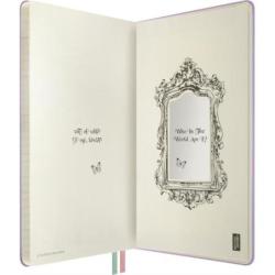 Kalendarz tygodniowy Moleskine Alice 2026–2027, 18 miesięcy, duży L, 13 × 21 cm, twarda okładka, Szalony Kapelusznik