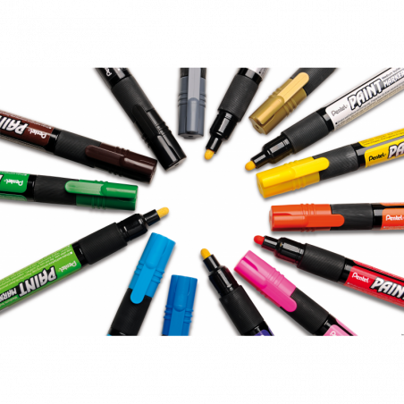 Marker olejowy brązowy 4,6 mm PENTEL MMP20-E do metalu, szkła, plastiku i papieru