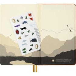 Notes MOLESKINE 2026 LOTR Frodo Sam, L, 13x21cm, w linie