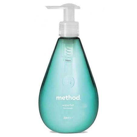 Płyn do mycia rąk METHOD Waterfall, butelka z pompką, 354ml, turkusowy