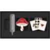 Przypinki MOLESKINE 2026 Alice, Mushroom + Cards