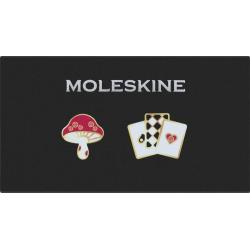 Przypinki MOLESKINE 2026 Alice, Mushroom + Cards