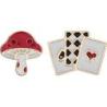 Przypinki MOLESKINE 2026 Alice, Mushroom + Cards