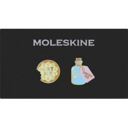 Zestaw 2 przypinek MOLESKINE 2026 Alice, Eat Me + Drink Me