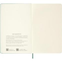 Notes MOLESKINE 2026, L, 13x21cm, gładki, twarda oprawa, Sage Green