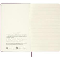 Notes MOLESKINE 2026, L, 13x21cm, w linie, twarda oprawa, majestic pink