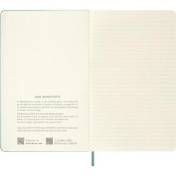 Notes MOLESKINE 2026, L, 13x21cm, w linie, twarda oprawa, Sage Green