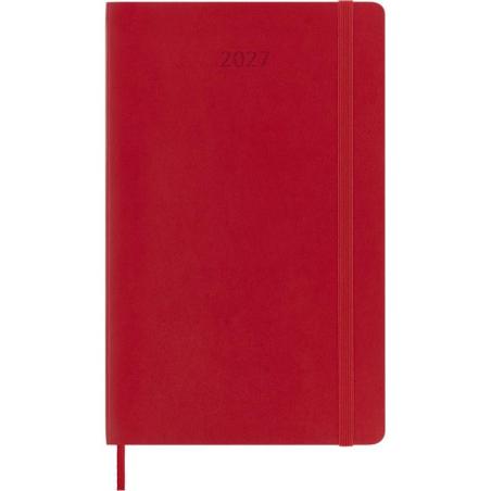 Kalendarz dzienny MOLESKINE 2027, 12M, L, 13x21cm, miękka oprawa, scarlet red