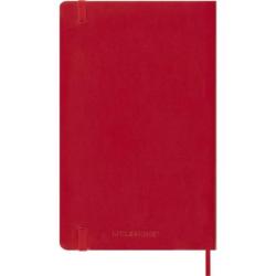 Kalendarz dzienny MOLESKINE 2027, 12M, L, 13x21cm, miękka oprawa, scarlet red