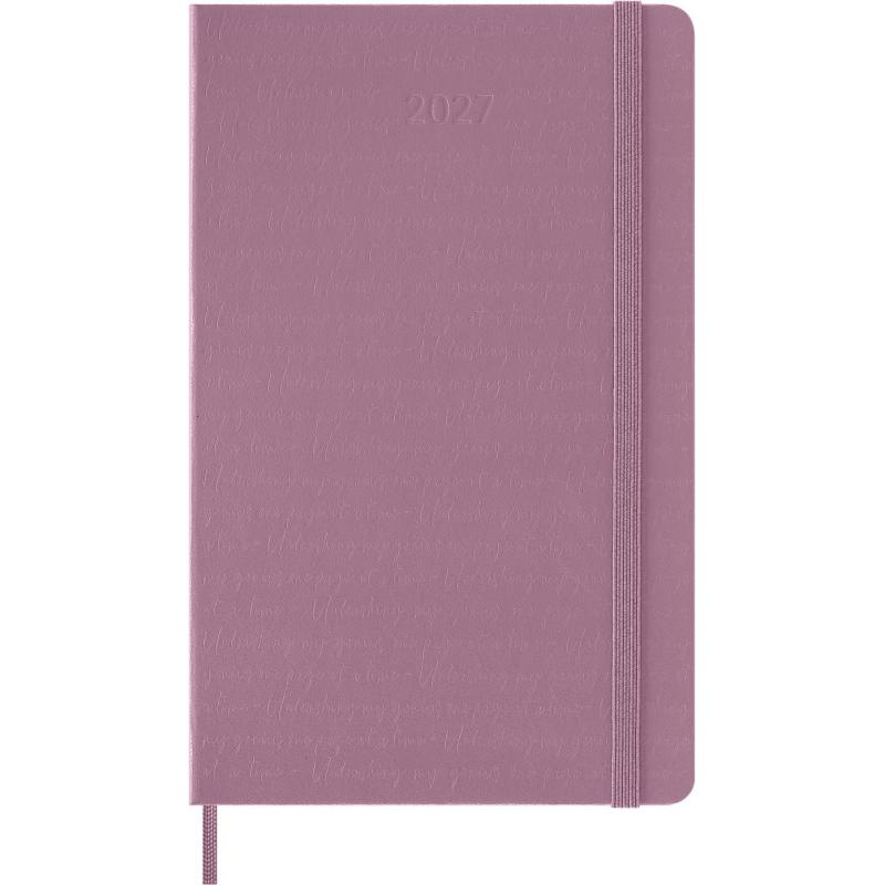 Kalendarz dzienny Moleskine 2027, 12M, L 13 × 21 cm, twarda oprawa, różowy Majestic Pink
