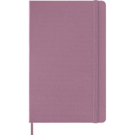 Kalendarz dzienny Moleskine 2027, 12M, L 13 × 21 cm, twarda oprawa, różowy Majestic Pink