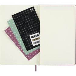 Kalendarz dzienny Moleskine 2027, 12M, L 13 × 21 cm, twarda oprawa, różowy Majestic Pink