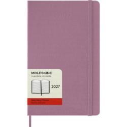 Kalendarz dzienny Moleskine 2027, 12M, L 13 × 21 cm, twarda oprawa, różowy Majestic Pink