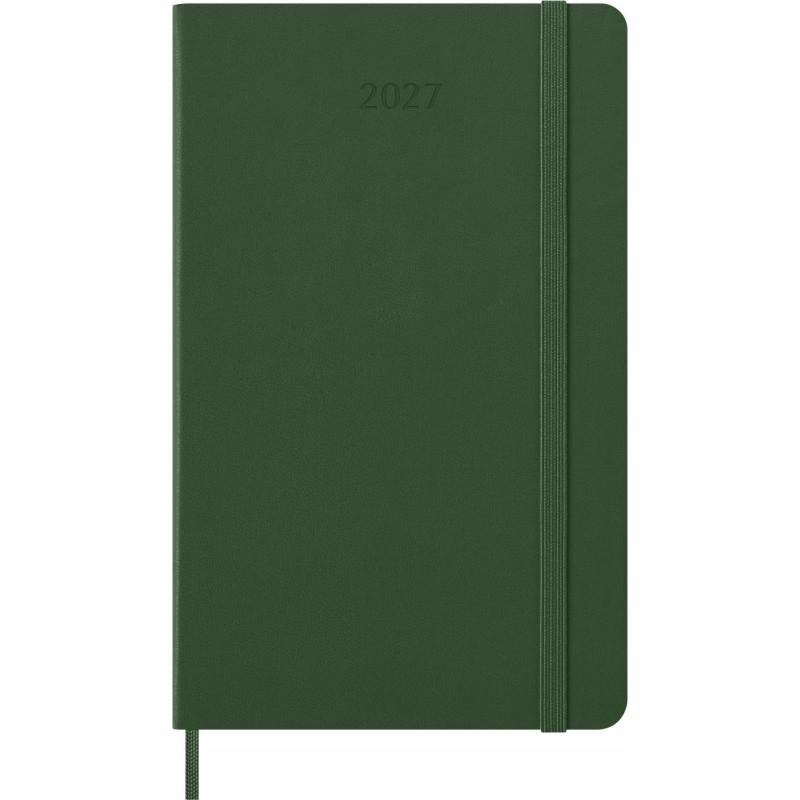 Kalendarz dzienny MOLESKINE 2027, 12M, L, 13x21cm, twarda oprawa, myrtle green