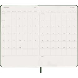 Kalendarz dzienny MOLESKINE 2027, 12M, L, 13x21cm, twarda oprawa, myrtle green