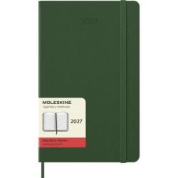 Kalendarz dzienny MOLESKINE 2027, 12M, L, 13x21cm, twarda oprawa, myrtle green