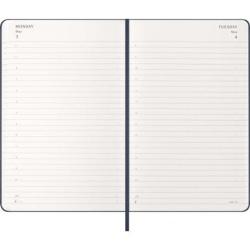 Kalendarz dzienny MOLESKINE 2027, 12M, L, 13x21cm, twarda oprawa, sapphire blue