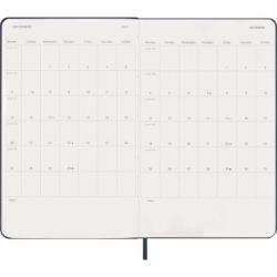 Kalendarz dzienny MOLESKINE 2027, 12M, L, 13x21cm, twarda oprawa, sapphire blue