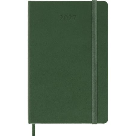 Kalendarz dzienny MOLESKINE 2027, 12M, P, 9x14cm, twarda oprawa, myrtle green