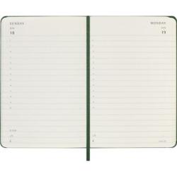 Kalendarz dzienny MOLESKINE 2027, 12M, P, 9x14cm, twarda oprawa, myrtle green