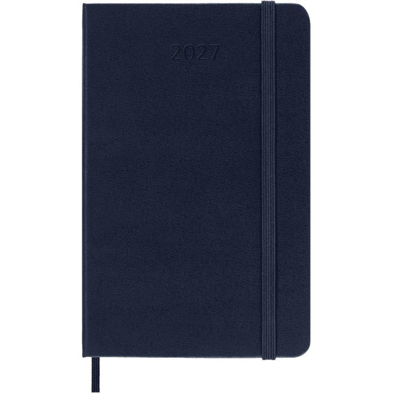 Kalendarz dzienny MOLESKINE 2027, 12M, P, 9x14cm, twarda oprawa, sapphire blue