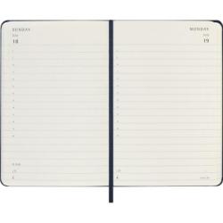 Kalendarz dzienny MOLESKINE 2027, 12M, P, 9x14cm, twarda oprawa, sapphire blue