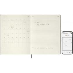 Kalendarz MOLESKINE Pro Smart 2027, 12M, XL, 19x25cm, twarda oprawa, czarny