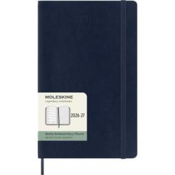 Kalendarz tygodniowy MOLESKINE 2026/27, 18M, L, 13x21cm, miękka oprawa, sapphire blue