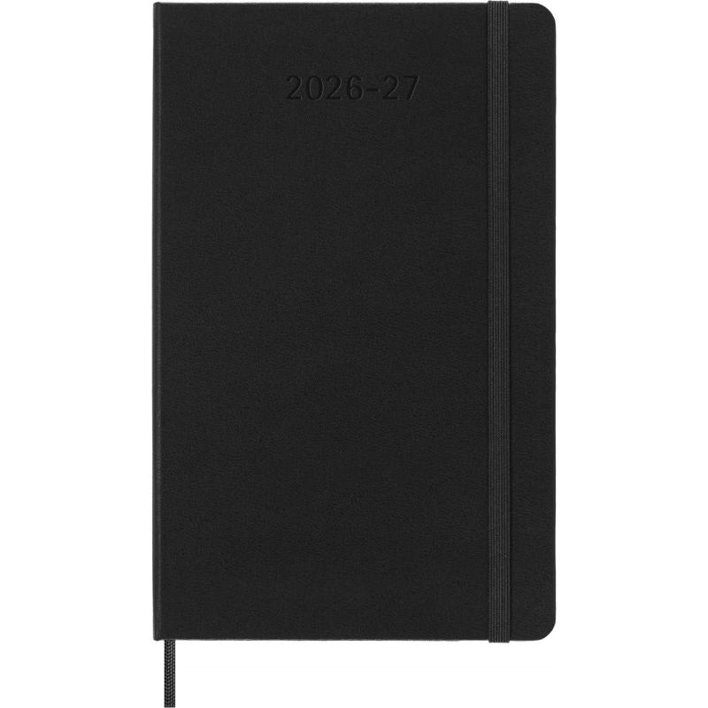 Kalendarz tygodniowy MOLESKINE 2026/27, 18M, L, 13x21cm, twarda oprawa, czarny