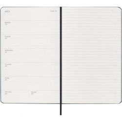 Kalendarz tygodniowy MOLESKINE 2026/27, 18M, L, 13x21cm, twarda oprawa, czarny