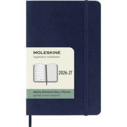 Kalendarz tygodniowy MOLESKINE 2026/27, 18M, P, 9x14cm, miękka oprawa, sapphire blue