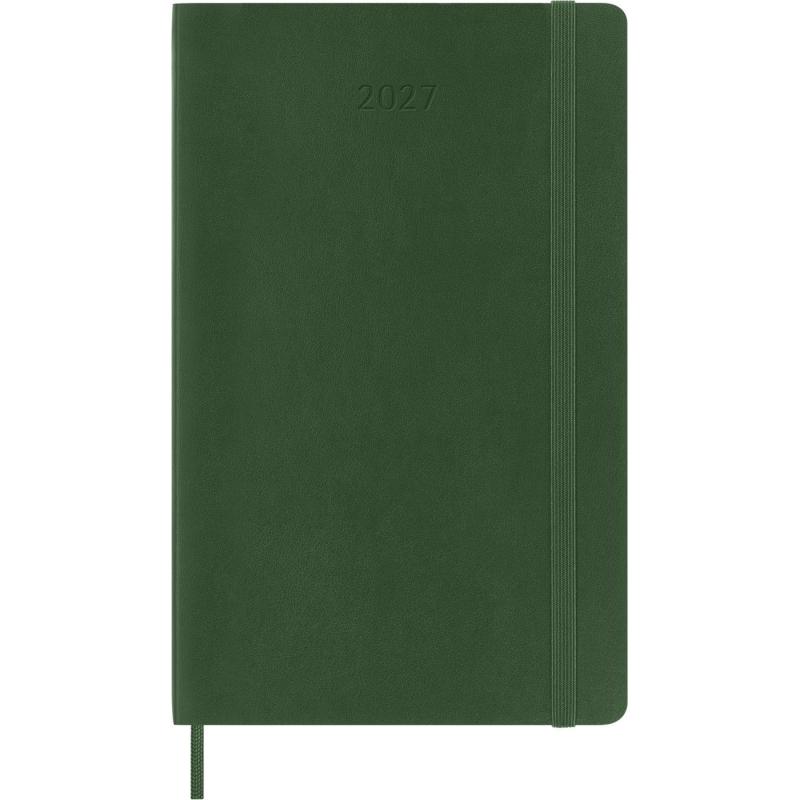 Kalendarz tygodniowy MOLESKINE 2027, 12M, L, 13x21cm, miękka oprawa, myrtle green