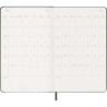 Kalendarz tygodniowy MOLESKINE 2027, 12M, L, 13x21cm, twarda oprawa, myrtle green